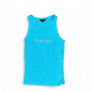 Y2K PLAYBOY Bright Blue Tank Top
